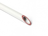труба pp-fiber армированная стекловолокном 20х2,8 pn20, 4м (хол/горяч вода, к) 
